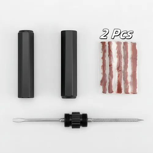 Miniatura 8 de Kit de reparación de neumáticos sin cámara con enchufes, kit de tapones de neumáticos, herramientas portátiles para bicicleta, kit de reparación