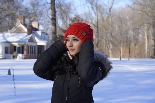 Miniatura 2 de Funky Junque Gorro holgado de punto trenzado de gran tamaño, grueso, suave, de gran