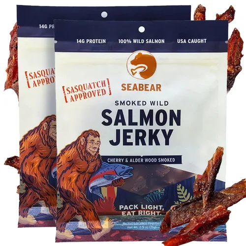 Miniatura 6 de SeaBear - Cecina de salmón salvaje ahumado - Tradicional - 2.5 oz