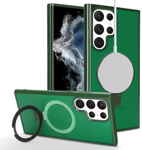 Miniatura 13 de Cavor Funda para teléfono Samsung Galaxy S22 Ultra para hombre, compatible con MagSafe, S22 Ultra con soporte, funda ultra magnética para Samsung A