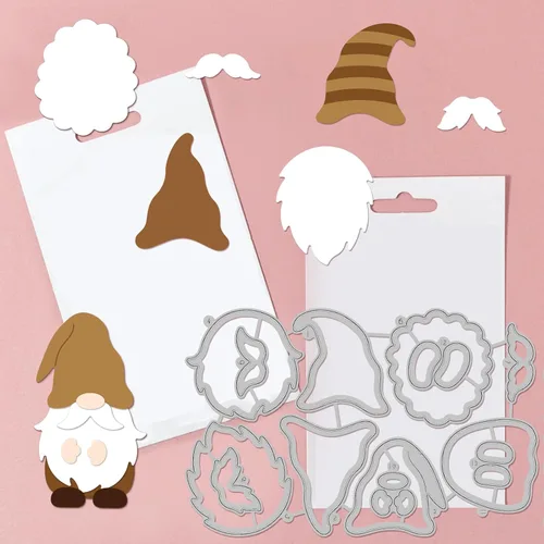 Miniatura 5 de GLOBLELAND Troqueles de corte de gnomo de café para hacer tarjetas, troqueles de corte de taza de café para manualidades, álbumes de recortes