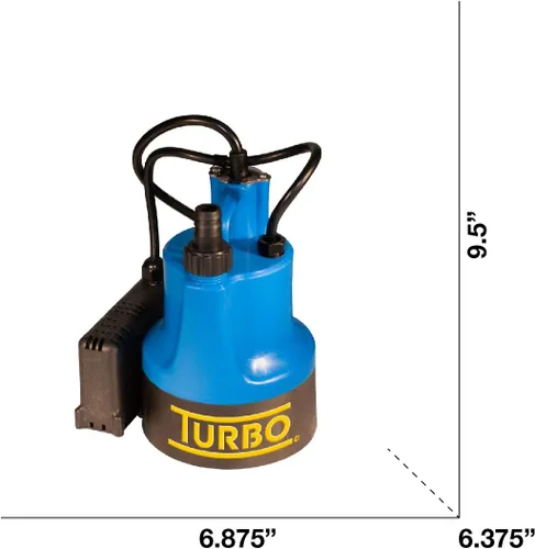 Miniatura 2 de Turbo Bomba sumergible de utilidad 1/6HP con interruptor electrónico