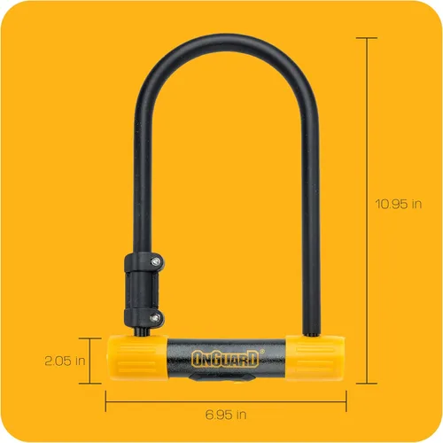Miniatura 2 de OnGuard Bulldog STD Bike U-Lock - Grillete de acero endurecido de 0.512 in (115 × 9.055 in) - Tornillo doble X2P, núcleo de cilindro Z, 5 llaves