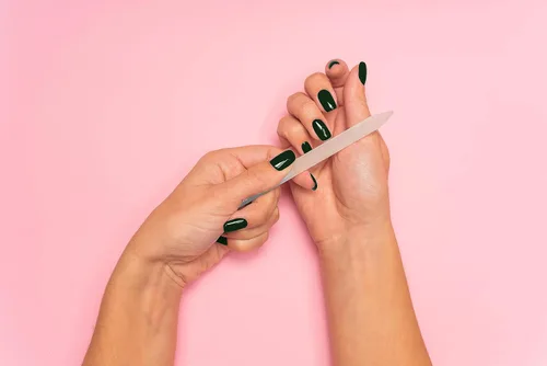 Miniatura 2 de Lima de uñas de cristal, kit de 3 piezas, kit de preparación profesional para uñas naturales, de gel y acrílicas, doble cara con funda protectora