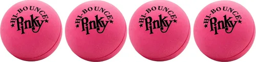 Miniatura 8 de JA-RU Hi-Bounce Pinky Ball (paquete de 2). Pelotas de goma para niños. Juguete pequeño rosa para aliviar el estrés. Recuerdos de fiesta deportiva