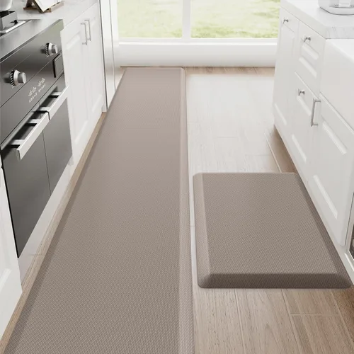 Miniatura 42 de StepRite Tapetes de cocina, 2 tapetes acolchados, antifatiga, para piso, de escritorio, antideslizante, impermeables, oficina, alfombras de 17.3 x