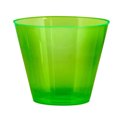Miniatura 9 de Vasos de plástico para fiestas de Party Essentials, 9 onzas de capacidad, con brillo, Variado neón, 500