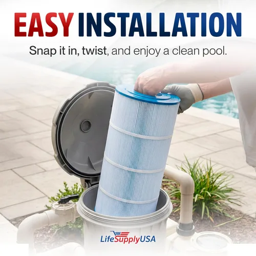 Miniatura 5 de LifeSupplyUSA Filtro de repuesto para piscina Pleatco Pentair CCP320, PCC80-PAK4, Unicel C-7470, R173573, Filbur FC-1976, 178580, 817-0081