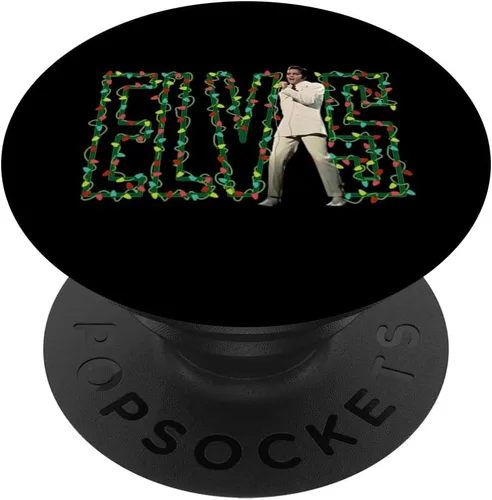 Miniatura 6 de Elvis Presley PopSockets MagSafe PopGrip de luces navideñas oficiales para iPhone