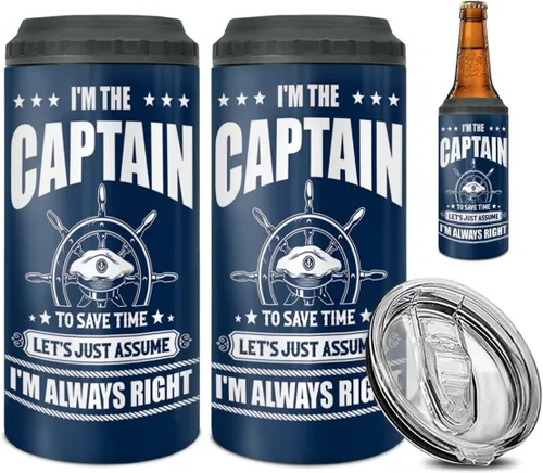 Miniatura 13 de winorax Regalos Policiales Respalda el Azul Bandera Americana Vaso Térmico 4-en-1 Enfriador de Latas Acero Inoxidable 12oz Taza de Viaje Tazas