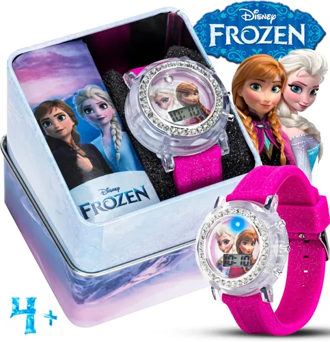 Miniatura 2 de Accutime - Reloj de pulsera de cuarzo digital de Frozen, con pantalla LCD y correa, regalos geniales de Disney, recuerdos de fiesta para infantes