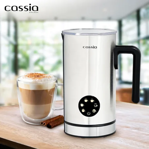 Miniatura 2 de Cassia Espumador de leche eléctrico con funciones 5 en 1 - Espuma fría y caliente, chocolate y calentador de leche - 550W, control digital