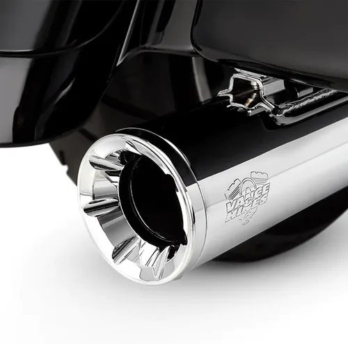 Miniatura 5 de Vance & Hines Eliminator 400 Slip Ons Chrome con tapas de extremo cromadas 16714