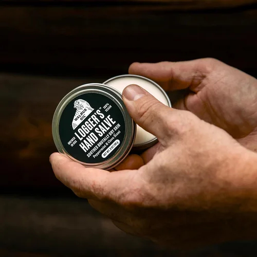 Miniatura 5 de Walrus Oil - Crema de bálsamo para manos de Logger, 2 onzas, 100% vegana, hecha con cera de oliva, mantequilla de kokum, aceite de coco y más. Aroma