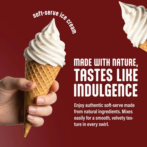 Miniatura 3 de Blentte Mezcla de helado suave – Polvo cremoso natural para hacer postres congelados, helado casero, helado o yogur – 4% mezcla de lácteos