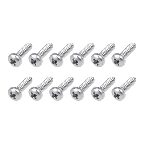 Miniatura 36 de METALLIXITY Tornillos de máquina (M2 x 0.118 in), 30 unidades, pernos Phillips cruzados de acero inoxidable 304, para instalación de muebles