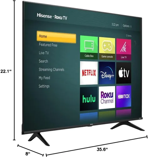 Miniatura 6 de Hisense Smart TV Roku de 40 pulgadas de la serie H4 LED con compatibilidad con Alexa (40H4F, modelo 2020)