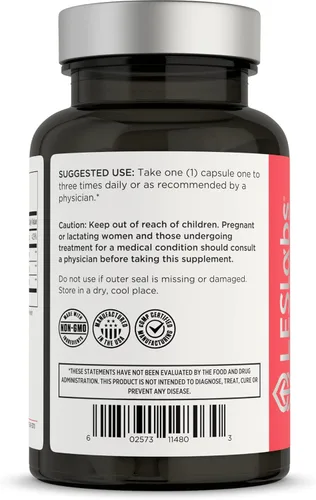 Miniatura 4 de LES Labs Insulin Health Metabolic Health and Support, metabolismo de lípidos y carbohidratos Berberina, cromo, hoja de olivo, ácido alfa lipoico