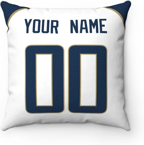 Miniatura 8 de ANTKING Almohada personalizada Los Angeles con cualquier nombre y número para regalo de hombres, mujeres y niños Para Los Ángeles Azul