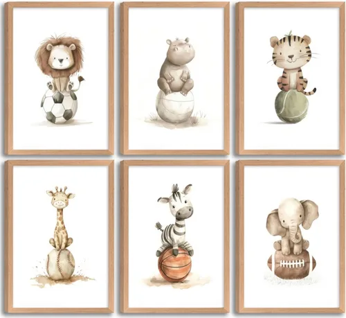 Miniatura 10 de Conjunto de 6 impresiones de pared de lona cristiana para guardería, versículos bíblicos para niños, citas inspiradoras, pintura, imagen, decoración