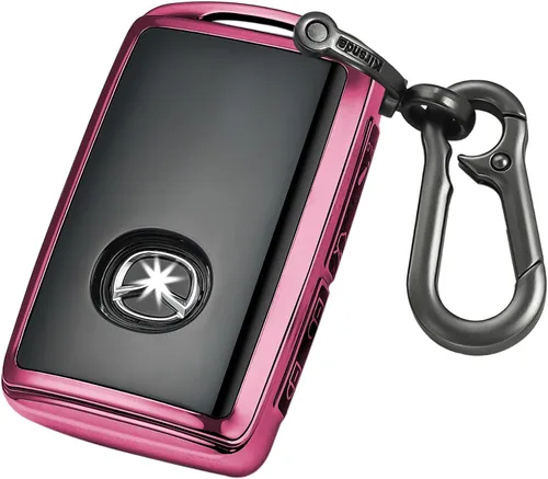 Miniatura 12 de Kirsnda Funda para llavero Mazda, funda con llavero, protección de TPU suave, 4 botones para llave 2019-2025 para 3, Hatchback, CX-50, CX-30, CX-70
