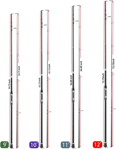 Miniatura 5 de LITTMA Cañas de surf LITTMA Surf Spinning Rod Surf Cañas de surf Agua Salada 12 pies 9 pies 10 pies 11 pies Caña de surf de grafito Caña de surf