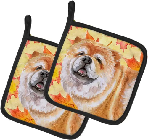 Miniatura 261 de Caroline's Treasures BB9655PTHD - Juego de soportes para ollas de cocina resistentes al calor, almohadillas calientes para horno, 7 1/2 x 7 1/2