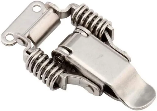 Miniatura 5 de 2 piezas de acero inoxidable Spring Draw Toggle Latch Latch Latch Lock Lock Case Box Chest Trunk Toolbox Chest Toolbox Chest Toggle Lock Longitud