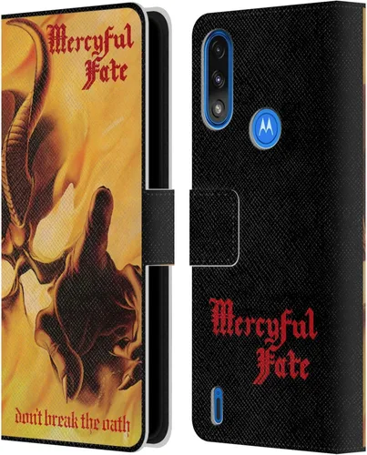 Head Case Designs Mercyful Fate Don't Break The Oath - Funda de piel con licencia oficial de Mercyful Fate Don't Break The Oath, color negro, funda