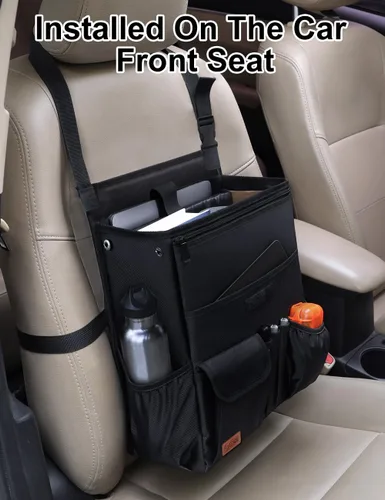 Miniatura 7 de Smof Organizador de automóvil para asiento delantero, organizador de almacenamiento de asiento de automóvil colgante para oficina, niños, camión