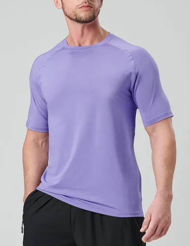 Miniatura 2 de Paquete de 5 camisetas de manga corta, con cuello redondo y de secado rápido para hombre, camisetas deportivas para correr, entrenar o ir al gimnasio