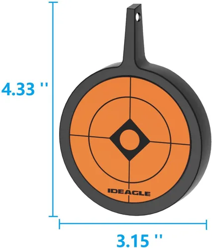 Miniatura 9 de Ideagle Juego de objetivos de pistola de pellets más gruesos+4 objetivos de giro de reinicio clasificados para calibre .177 a .22LR