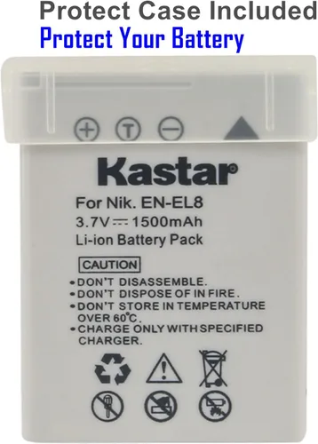 Miniatura 2 de Kasatar EN-EL8 - Batería de repuesto para Nikon Coolpix P1 P2 Coolpix S1 S2 S3 S5 S6 S7 S7c S8 S9 Coolpix S50 S50c Coolpix S51 S51c S52 S52c