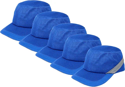 Miniatura 12 de Zojo Gorra de béisbol con 5 unidades, reflectante, transpirable, ligera, gorra de seguridad para hombres y mujeres 5PCS-sarga naranja neón