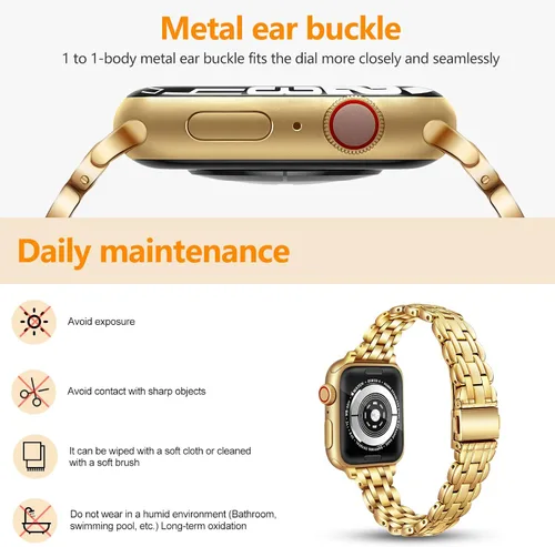 Miniatura 8 de Correas de reloj compatibles con Apple Watch Band de 1.496 in, 1.575 in, 1.614 in, 1.654 in, 1.732 in, 1.772 in, Iwatch SE Series 8/7/6/5/4/3/2/1