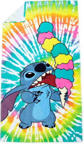 Miniatura 2 de Jay Franco Disney Lilo & Stitch Summer Things - Toalla grande para baño/piscina/playa para niños, toalla de algodón súper suave y absorbente, Multi