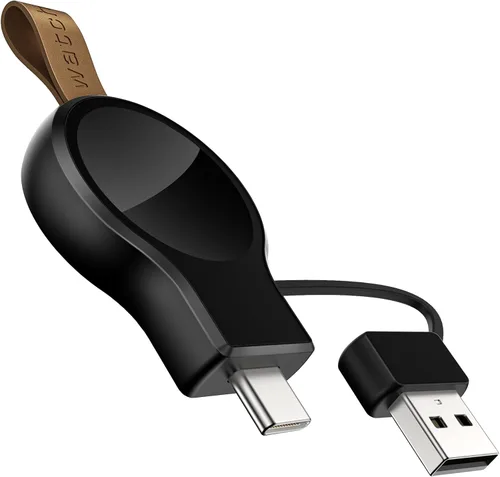 Miniatura 10 de Cargador inalámbrico para Apple Watch, cargador inalámbrico portátil, cargador inalámbrico de viaje, carga inalámbrica magnética compatible con Negro