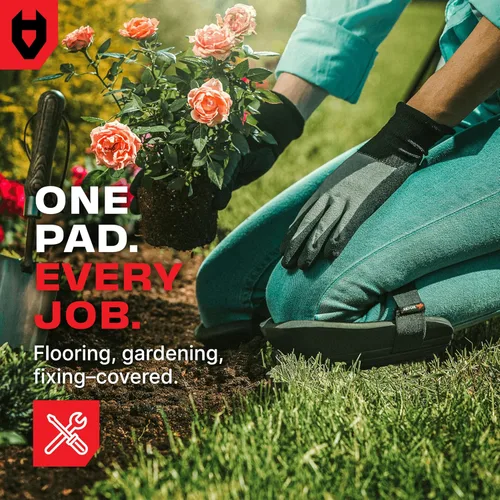 Miniatura 3 de NoCry Rodilleras ligeras de casa y jardín con cojín de goma EVA impermeable, recubrimiento interno suave y facilidad de ajuste con tiras de velcro