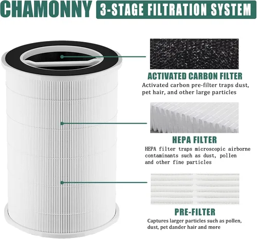 Miniatura 3 de P200S/G200S - Repuesto de filtro compatible con purificador de aire G200S/G200 y P200S/P200 Pro, paquete de 2