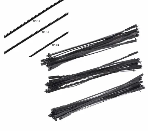 Miniatura 3 de FOXBC Hojas de sierra de desplazamiento Hobby de 3 pulgadas, extremo de pasador 15 TPI, 18 TPI, 24 TPI, (paquete de 36) aptas para Sears Craftsman