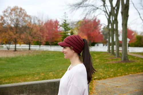 Miniatura 115 de Funky Junque - Gorro para mujer con ranura para cola de caballo