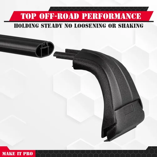 Miniatura 4 de KitsPro Barras transversales para portaequipajes de techo de 260 libras para Jeep Wrangler 2007-2026 y Gladiator 2020-2026 - Barras transversales