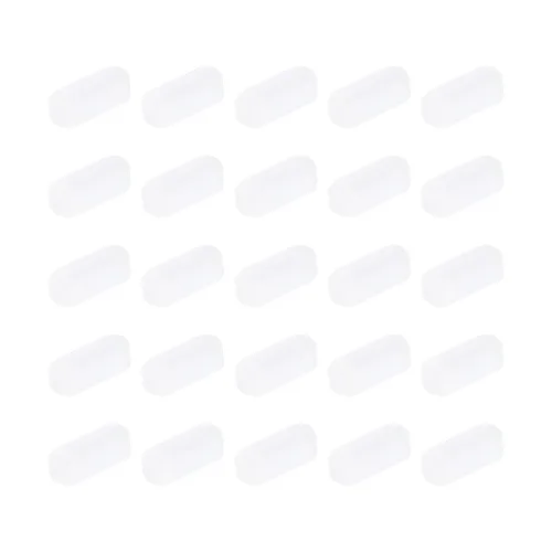 MECCANIXITY Agitador magnético mezclador barra de agitación barra 7 mm (0.28 ") x3mm cilindro forma PTFE recubrimiento imán blanco para laboratorio