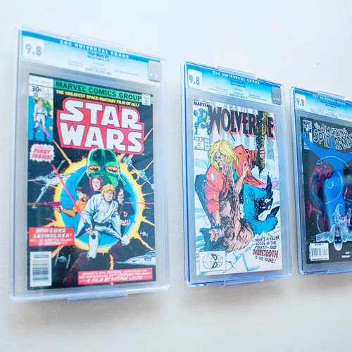 Miniatura 8 de CollectorMount Soporte para cómic, 3 unidades, soporte para cómics o exhibición de montaje en pared, invisible y ajustable