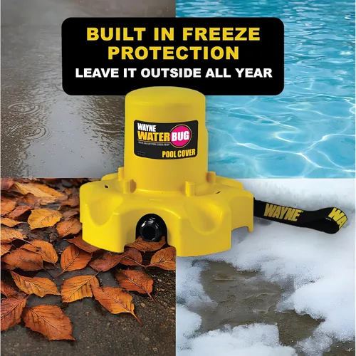 Miniatura 3 de Wayne WaterBUG Bomba automática para cubierta de piscina, bomba de agua sumergible protegida contra congelación para cubiertas de piscina