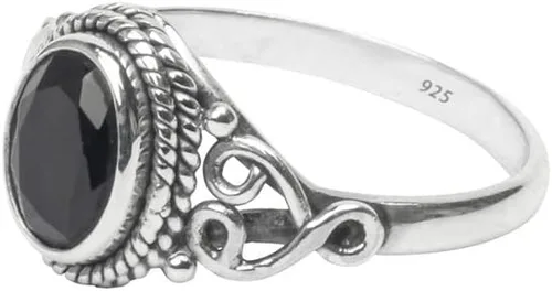 Miniatura 3 de Anillo de plata de ley 925 con piedra de turmalina negra para mujer, hecho a mano, joyería de Navidad, regalo para ella