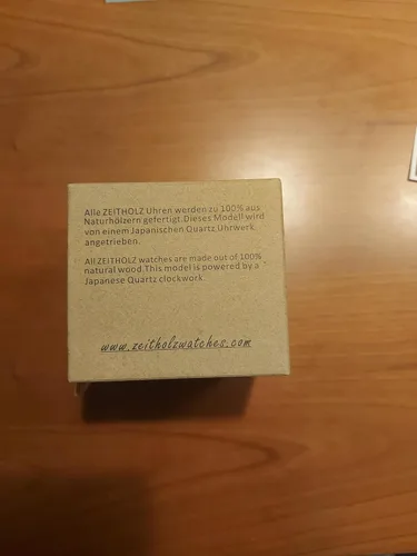 Miniatura 10 de Zeitholz Relojes de madera para hombre, reloj de madera, regalos, reloj analógico, nueva colección Klitten 1.654 in con movimiento de cuarzo japonés.