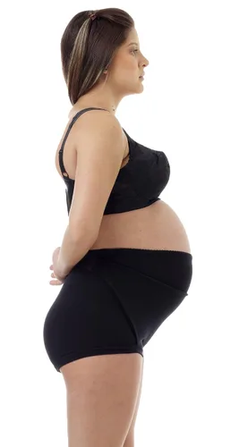 Miniatura 2 de Underworks Braga de apoyo ajustable para maternidad – Cinturón de embarazo de fácil ajuste para soporte firme del vientre – Algodón – Alivia el Negro