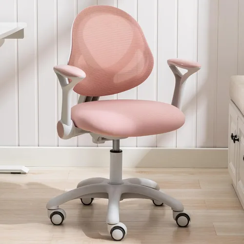 Silla de escritorio para niños, silla de computadora de oficina de estudio para niños, diseño ergonómico, altura ajustable y profundidad del