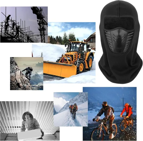 Miniatura 7 de TAGVO Pasamontañas de esquí forro polar de invierno para hombres y mujeres